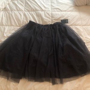 Marina charcoal toule skirt Med NWT